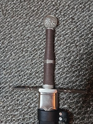 The Witcher Wild Hunt Geralt of Rivia Stainless Steel Sword with Leather Sheath