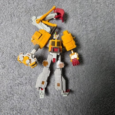 Hasbro Transformers Cybertron Deluxe Longrack Action Figure Yellow Excavator
