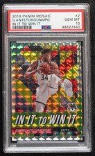 2019-20 Panini Mosaic In It to Win Giannis Antetokounmpo #2 PSA 10 GEM MT ow1