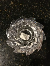 Tipperary Crystal of Ireland “Rotation” Clear Votive Holder, Paneled Opera House