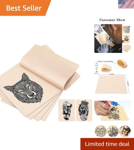 Durable Double-Sided Tattoo Skin Kit, 5 Pcs 8x6in for Microblading & More - product listing photo