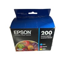 Epson 200 Ink Cartridges Multi-Pack T200520 Cyan Magenta Yellow NEW Exp 12/2025