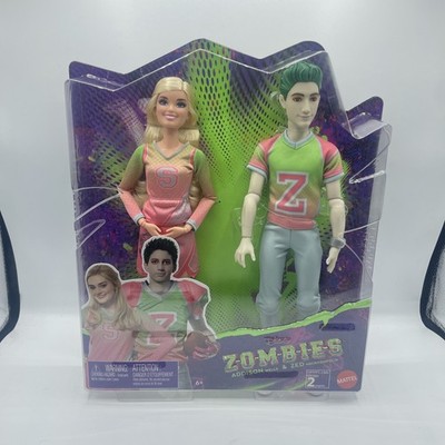 Disney Zombies 2-Pack Addison Cheerleader and Zed Football Player 12'' Doll HFJ66