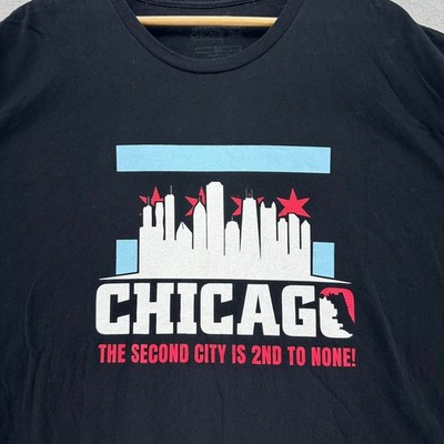 Chicago Mahogany Tours The Second City Is 2nd To None T Shirt 2XL USA Baggy DOP