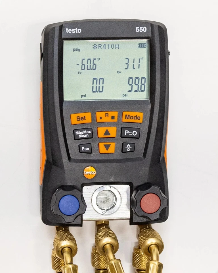 💥Juego de manómetros Testo 550 con mangueras con abrazaderas y estuche rígido 0563 1550💥 Foto 4 de 4