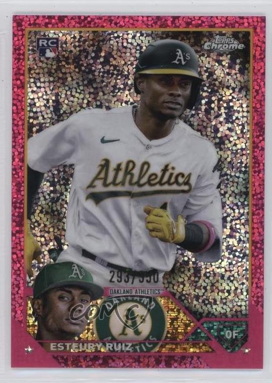 2023 Topps Chrome Magenta Speckle Refractor 293/350 Esteury Ruiz #99 x2o