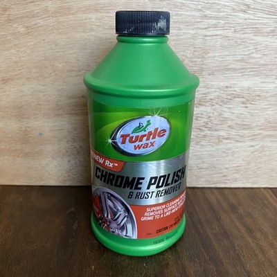 Turtle Wax Chrome Polish & Rust Remover Metal Shiner Wheels 12 oz *Read*