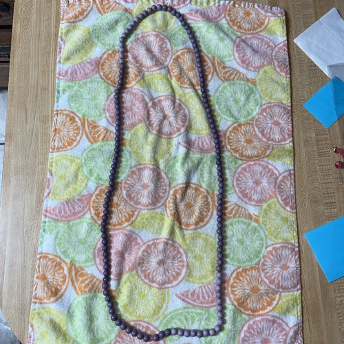 VETEMENTS Costume stile moda collana di perle viola gioielli