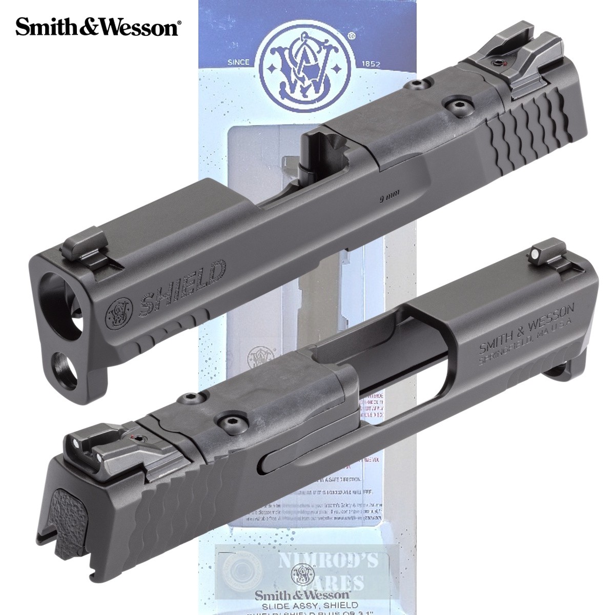 S&W SLIDE M&P 9 Shield 1.0 2.0 & PLUS Optic Ready 3.1