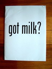 RARE - 2008 - GOT MILK Special folder - Press Release - SEE DETAILS