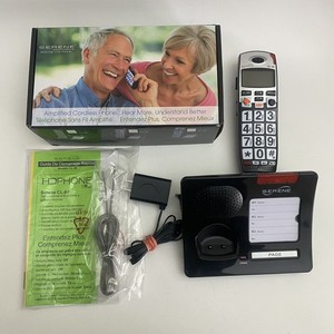 Serene Innovations CL-60 Amplified DECT Cordless Phone Caller ID No Batteries