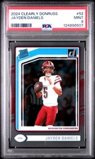 2024 PANINI CLEARLY DONRUSS #52 JAYDEN DANIELS PSA 9