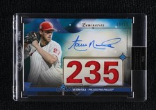 2023 Luminaries Masters of the Mound Relics Blue 10/10 Aaron Nola Auto 1t6i