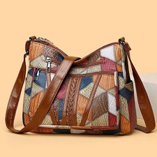 Women&rsquo;s Vintage Crossbody Bag Elegant Multi-Pocket Retro Ladies Shoulder Handbag