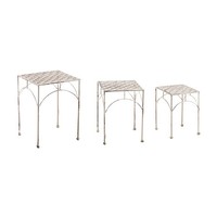 Blumenhocker PflanzenstäNder BlumenstäNder -3Er Set- DekostäNder - Antik Cream