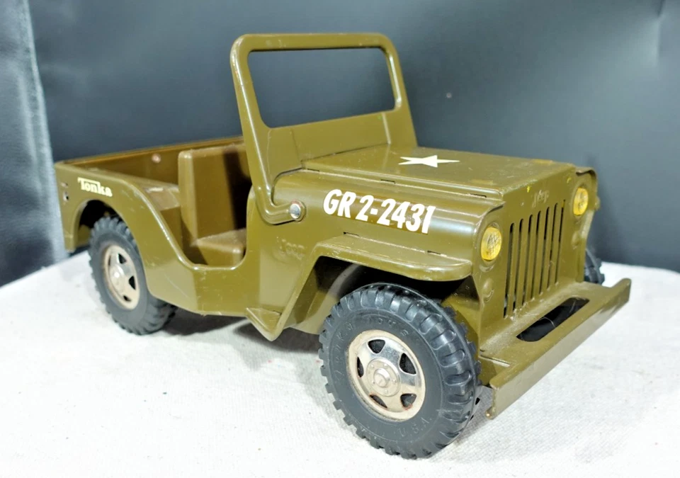 Vintage Tonka Army Jeep GR2-2431 - Image 2 of 4
