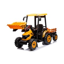 24v Kids Ride On Tractors With Parent Remote Control, Pedal Tractors W/working Y