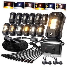 Switchback Rock Lights Kit White White Amber 6Model LED Rock Lights Kit