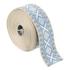 uxcell 5 Yards Cotton Webbing Strap, 2-inch 50mm Jacquard Webbing Ribbon Emb...