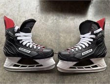 Bauer Youth Ice Hockey Skates Size 4 Black/Red/White Lace-Up