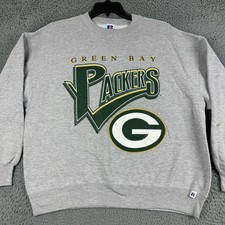 Vintage Green Bay Packers Sweatshirt Mens XL Russell Athletic NFL 1996 USA 90s