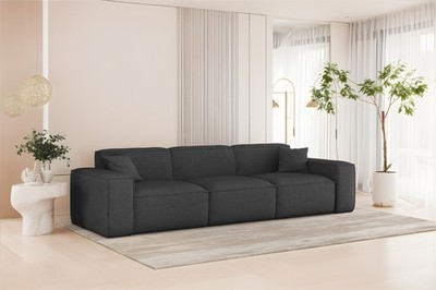 Sofa Designersofa CELES PREMIUM 3-Sitzer in Stoff Artico Anthrazit