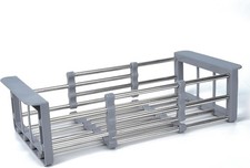 Generic Stainless Steel Over-The-Sink Dish Drying Rack, Adjustable Small
