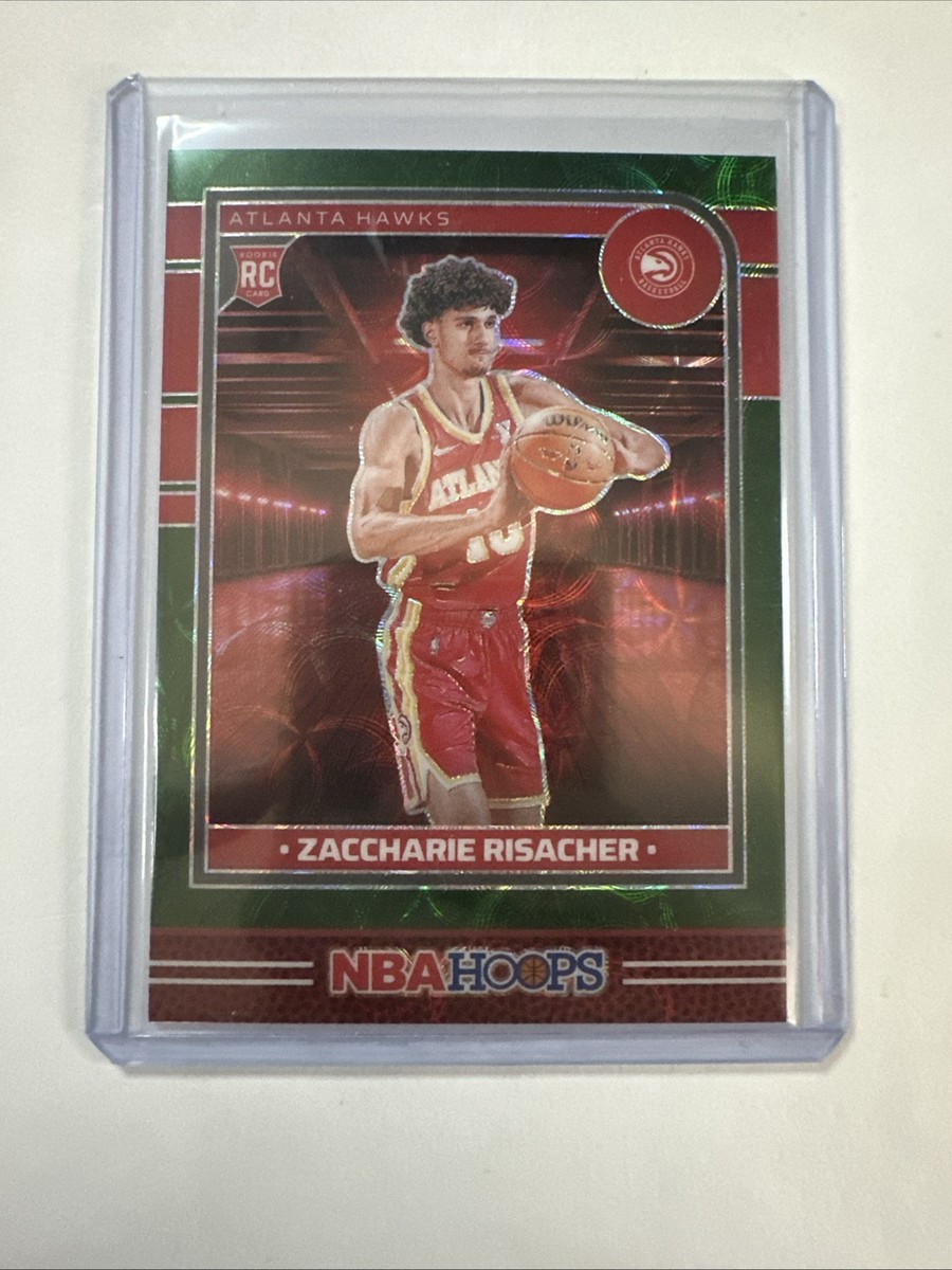 2024-24 NBA Hoops Zaccharie Risacher #231 RC Opti Chrome Green