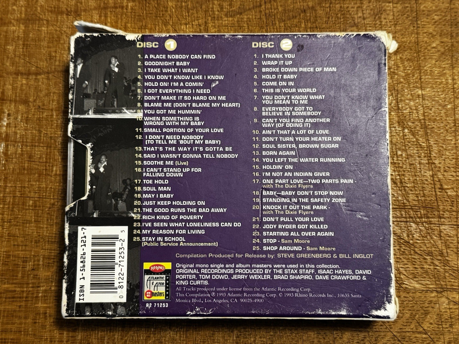 Sam & Dave Sweat 'n' Soul Anthology (1965-1971) 2xCD 1993 Rhino w/Booklet