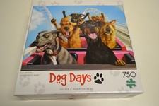 1 Buffalo Jigsaw Puzzle of DOG DAYS, Fun at the Amusement Park, 750 Pcs