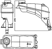 AusgleichsbehäLter KüHlmittel Mahle CRT 117 000S FüR Klasse W210 Mercedes Model