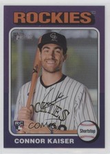 2024 Heritage High Number Hot Box Chrome Purple Refractor Connor Kaiser 1i0l