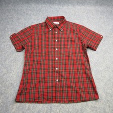 Brutus Shirt Mens Extra Large Red Check Trimfit Casuals Mod Ska Terrace Skinhead
