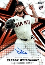 2026 Topps #BSA-CWH Carson Whisenhunt Baseball Stars Autographs (Series One)