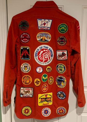 Rare Woolrich 1972-79 Boy Scouts Jacket Loaded w/ Patches & Pins Ramsey, N.J.