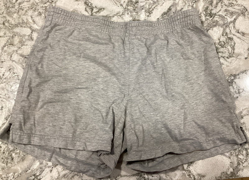 Girls Large Champion Grey Cotton Shorts
