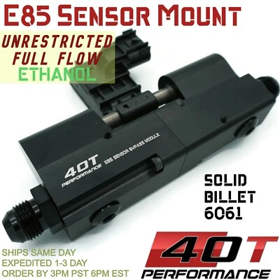E85 Conversion Universal Flex Fuel Sensor Adapter Kit -FULL FLOW ETHANOL 6AN 8AN - Bild 1 von 4