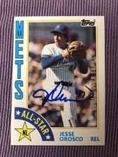 Jesse Orosco - Autographed / Signed 1984 Topps All Star  -  Rediscover Buyback