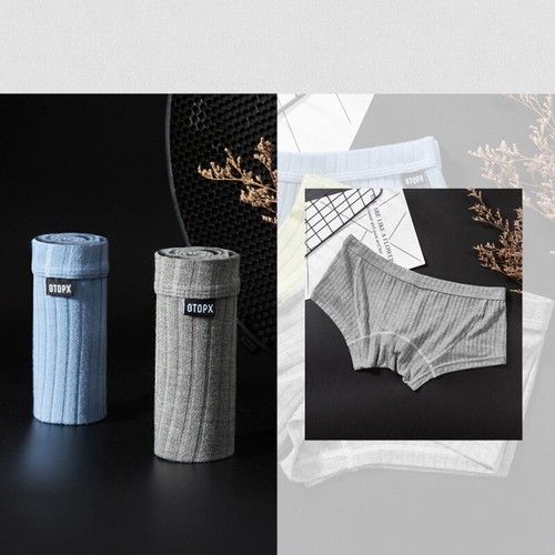 Ropa interior sexy para hombre cintura baja bolsa en U calzoncillos calzoncillos pantalones cortos a rayas calzoncillos - Imagen 12 de 15