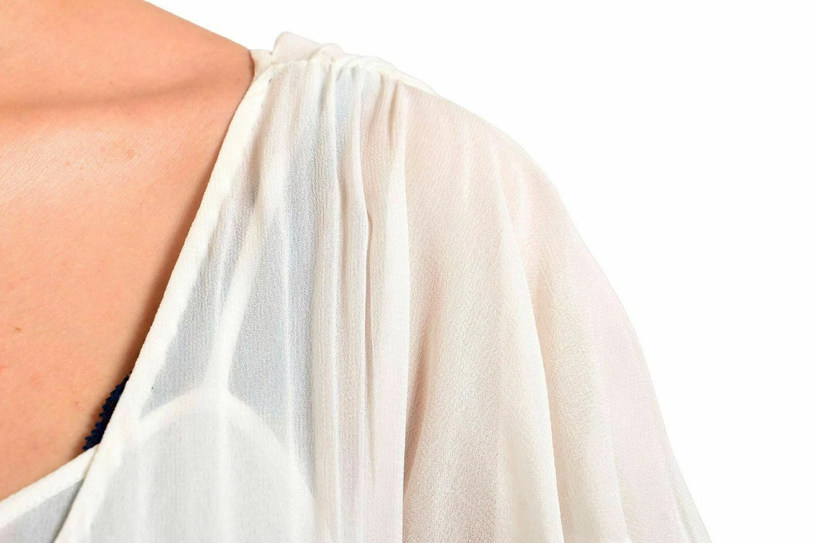 OFF WHITE Abito in guaina Just Cavalli donna bianco sporco decorato con perline US S IT 40