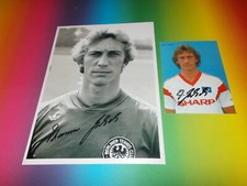 Ditmar Jakobs tennis Borussia Berlin signed autograph 20x28 photo + postcard