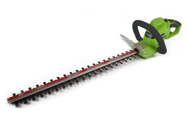 Green.work 4 Amp 22-inch Corded Electric Hedge Trimmer Perfect for Bushes 22122 