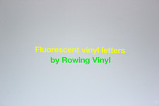 Fluorescent Adhesive Vinyl Letter & Number Stickers Indoor Outdoor High Vis Bin