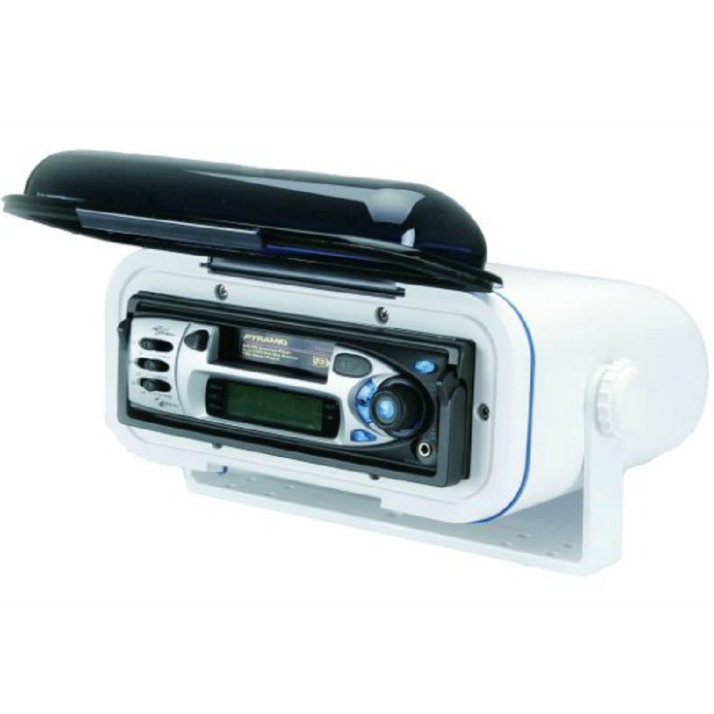 Alloggiamento Stereo Nautico PYLE PLMRCW3 Bianco Waterproof Universale