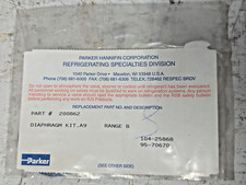 Parker Hannifin 200862 Diaphragm Kit A9, Range B