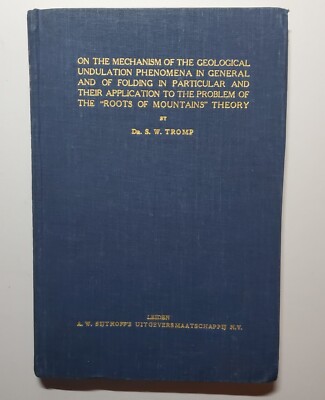 Vintage Hardcover, On the Mechanism of the Geological Undulation Phenomena--1937