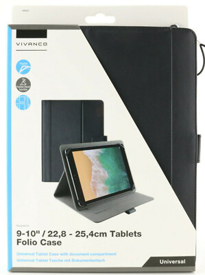 Vivanco Folio Case Universal 9'' - 10'' Tablet Schutz Hülle Tasche Portfolio 651