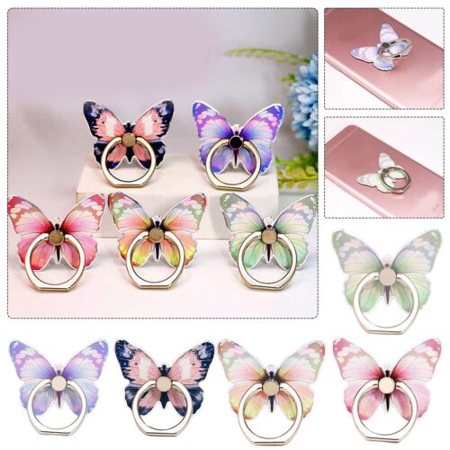 Beautiful Butterfly Mobile Phone Bracket 360°Rotation Phone Ring Holder Stand ZF - Photo 1/23