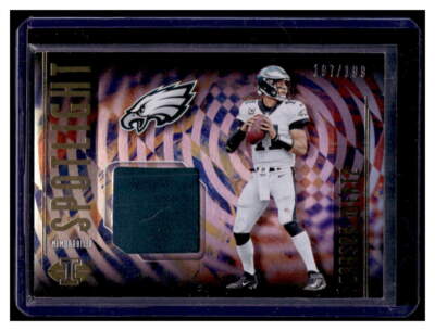 2018 Panini Illusions Spotlight Memorabilia #20 Carson Wentz Jersey EAGLES /199 