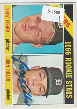 John Hiller signed 1966 Topps rookie rc Detroit Tigers autograph